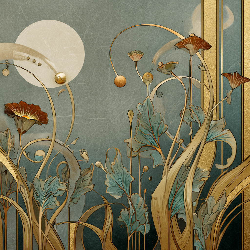 Art Nouveau landscape 2 example