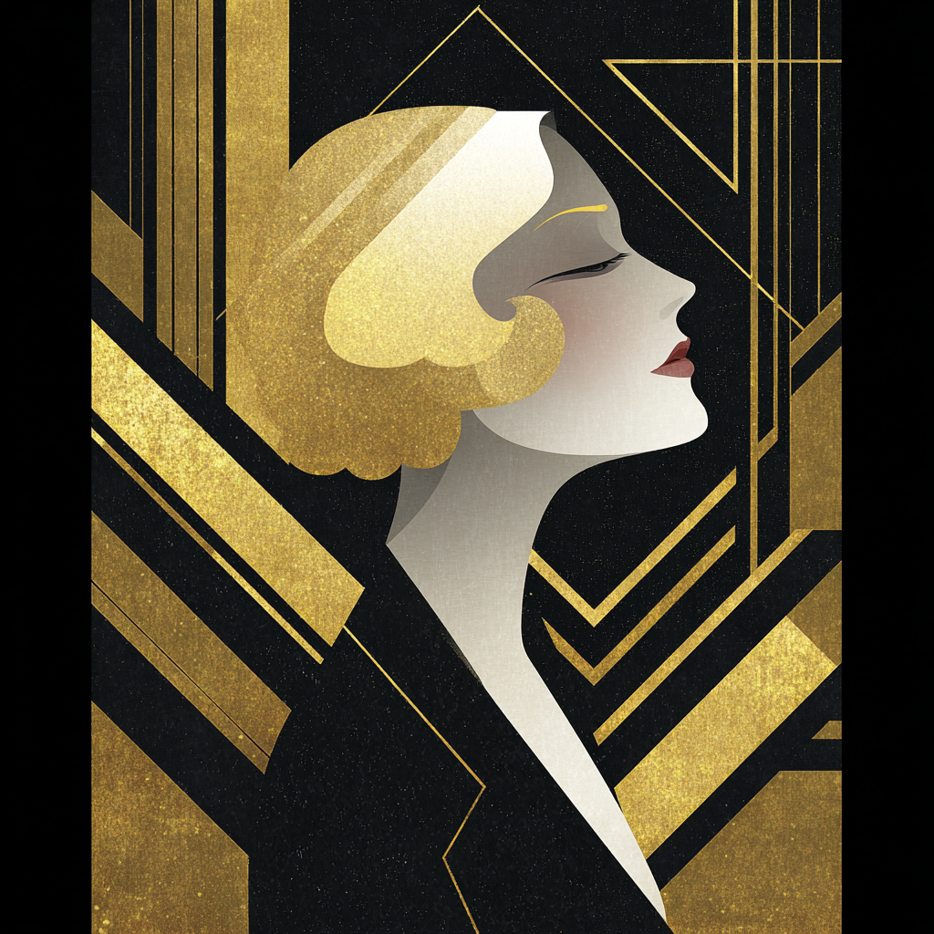 Art Deco portrait 2 example