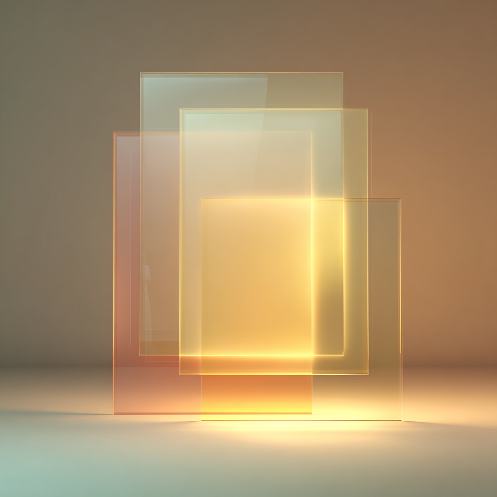 Glassmorphism landscape 2 example