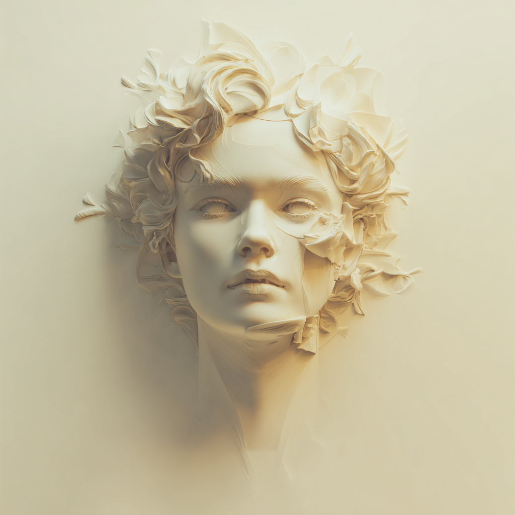 Neumorphism portrait 2 example