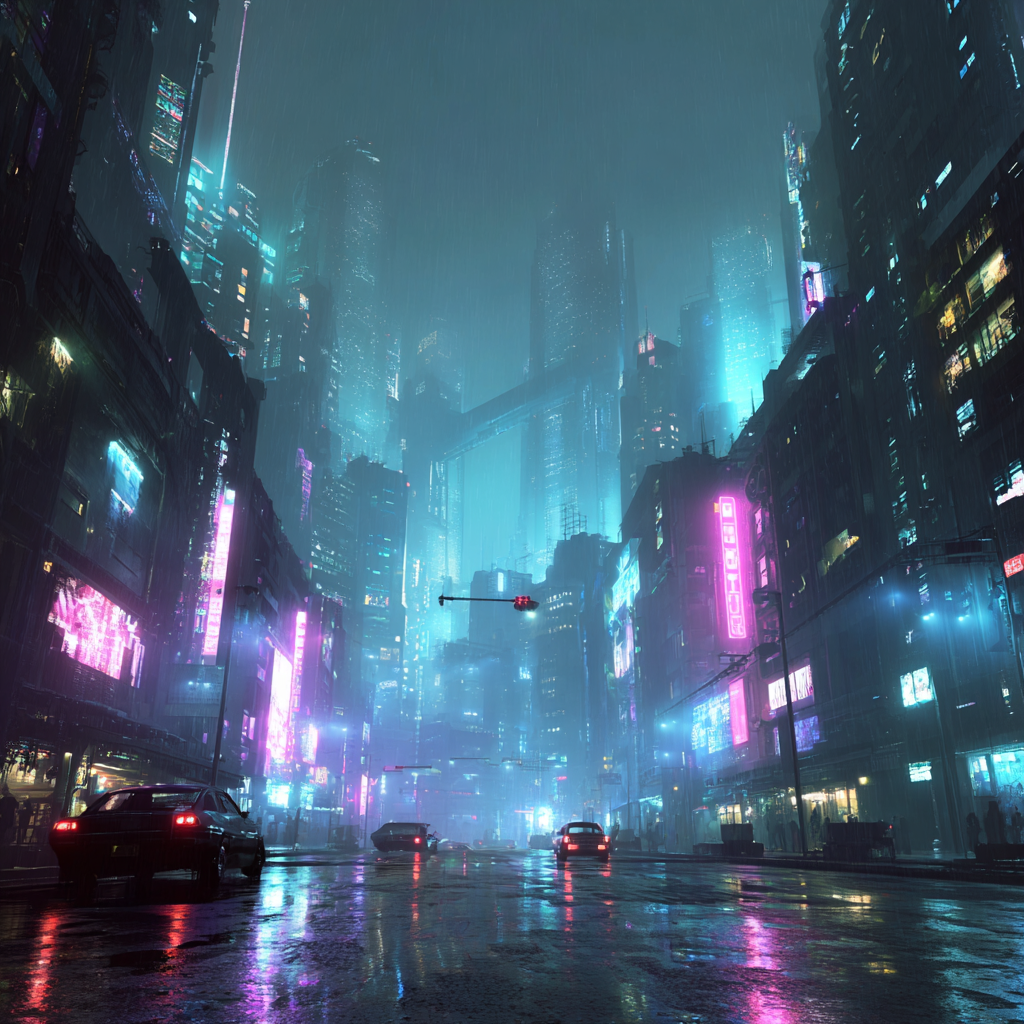 Cyberpunk landscape 1 example
