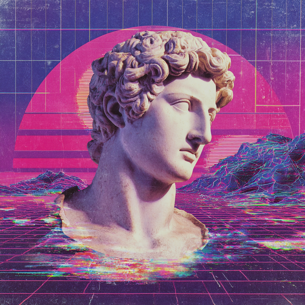 Vaporwave portrait 1 example