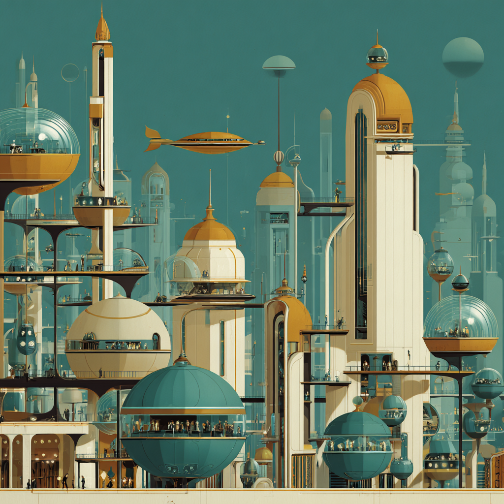 Retro Futurism landscape 2 example