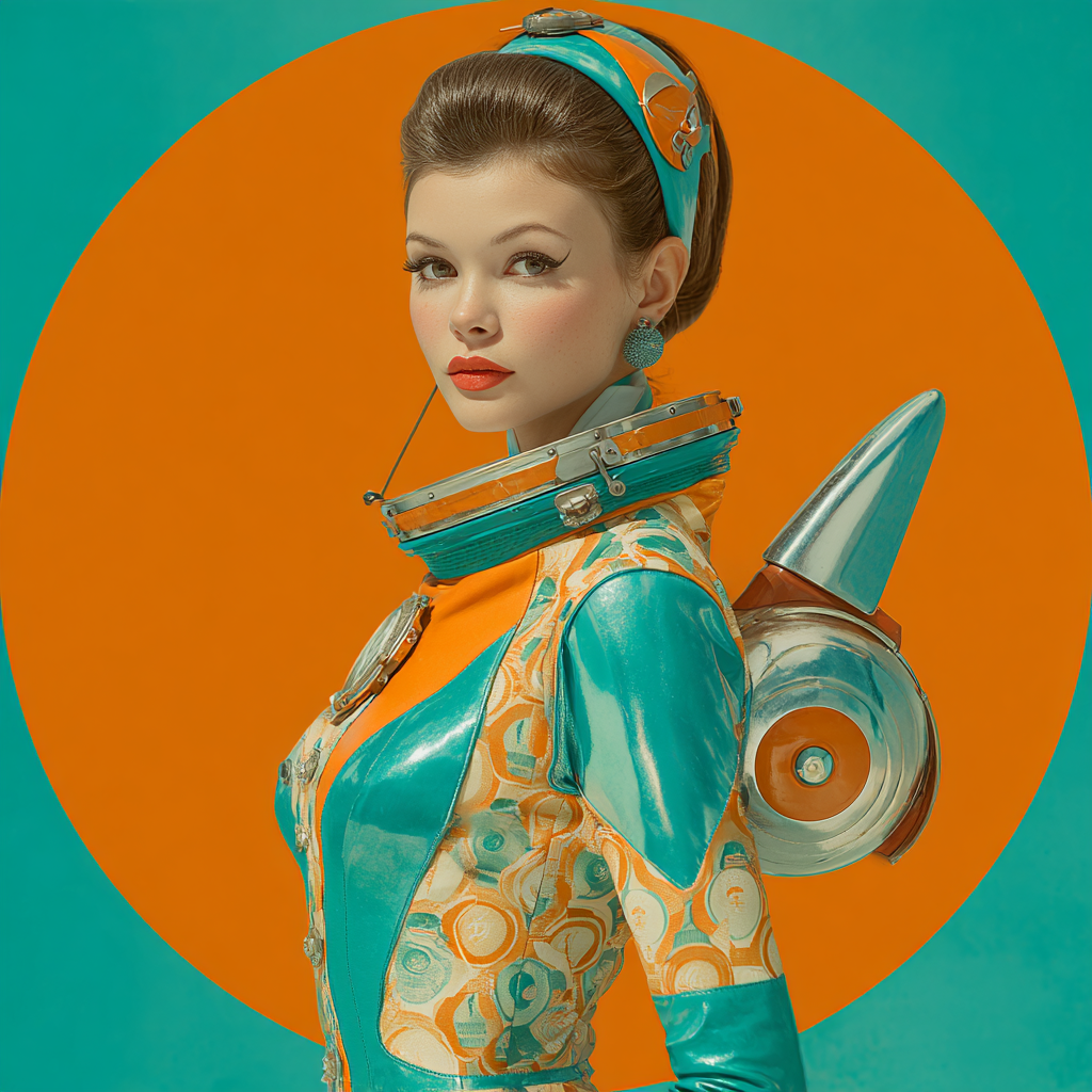 Retro Futurism portrait 2 example